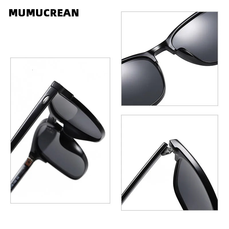 Polarized Sunglasses Classic Retro Men Sun glasses Outdoor Sunglasses UV400 Plastic Square Trend Shades Eyewear 250509