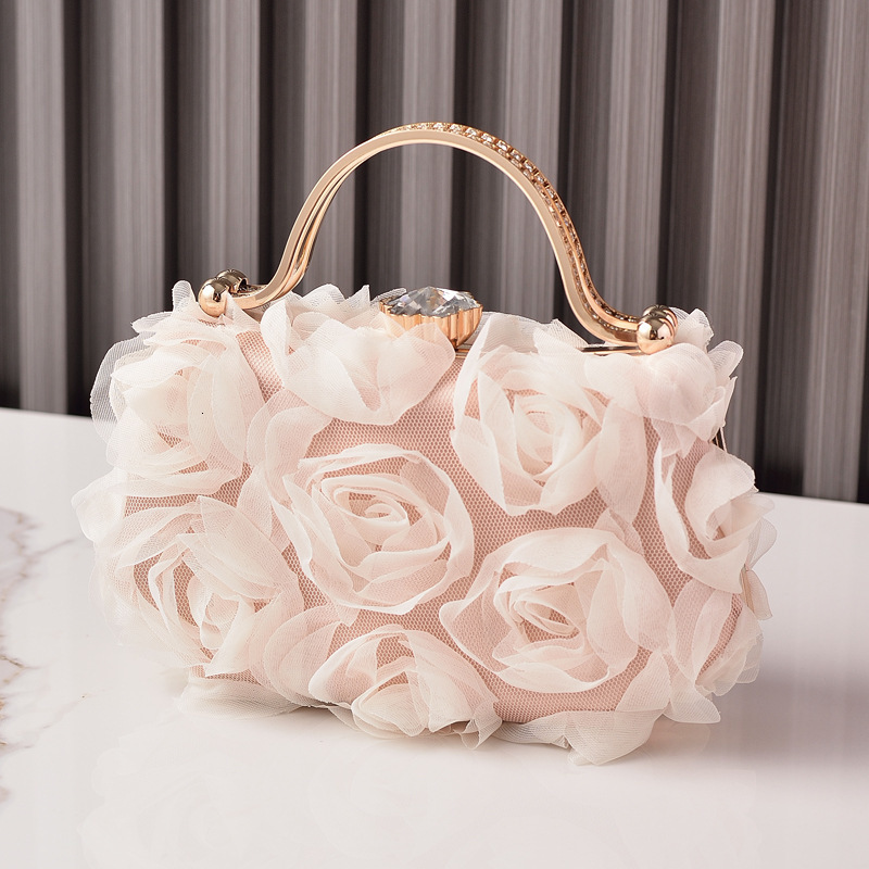 Flower Banquet Package Bridal Wedding White Dress Package Partybag 250311