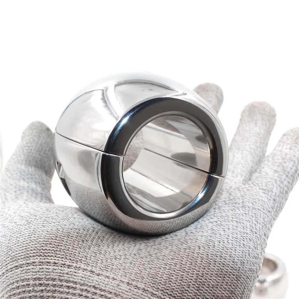 Metal Scrotum Pendant Ball Stretchers Testicular Weight Penis Restraint Stainless Steel BDSM Cock Lock Ring Bondage W250512