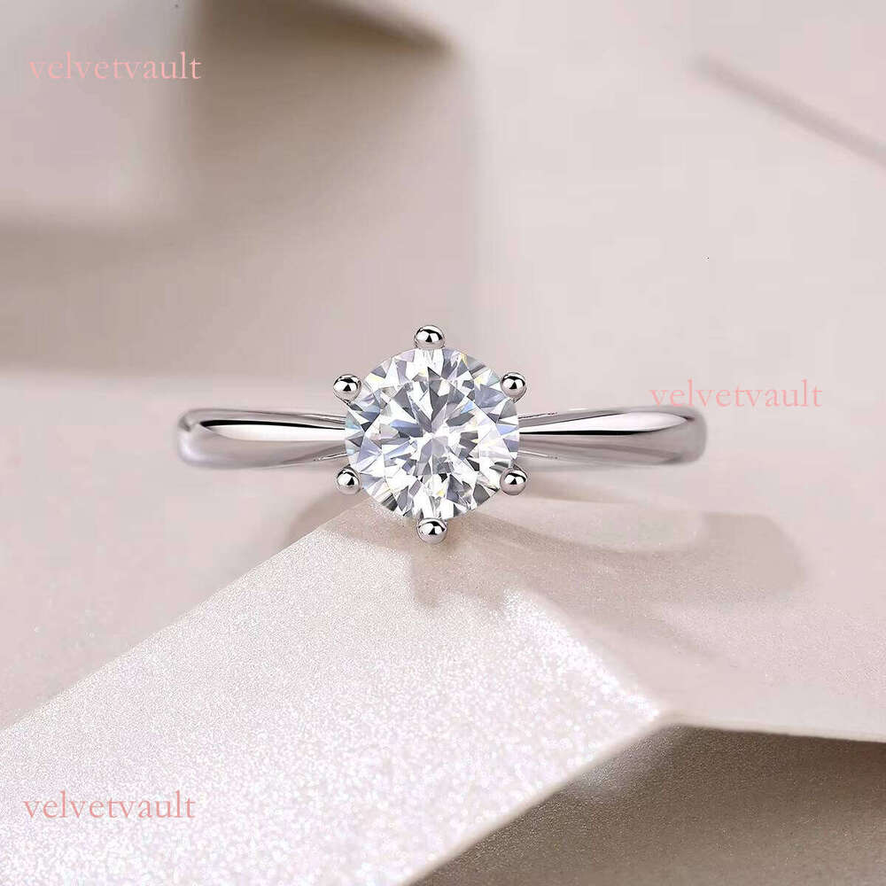 Eternal elegance: Moissanite card ring in the style of a pure silver cathedral