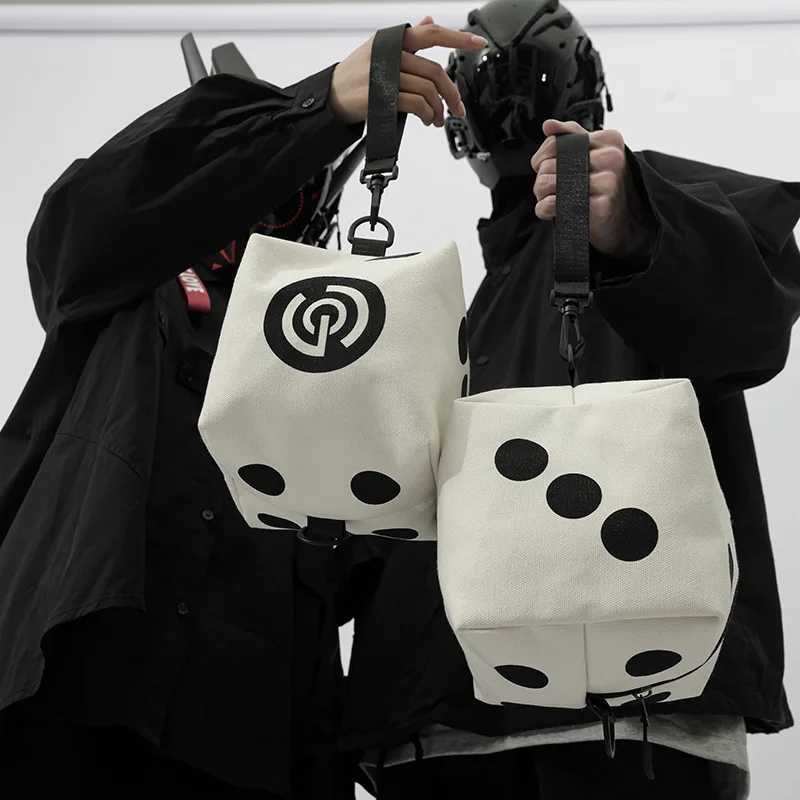 Dice Shaped Crossbody Bag Shoulder Bag Zipper Small Sling Bag Mini PursePortable Adjustable Strap satchel bag CasualW250512