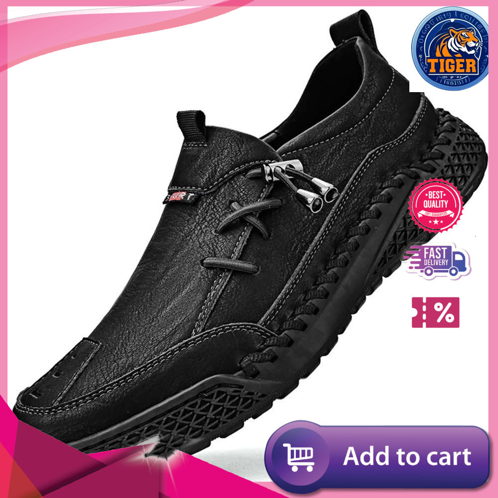 Ddmytiger Autumn Spring And Large Casual Leather Fashion Handmade Cover Feet Men S Single Shoes Outdoor Shoes