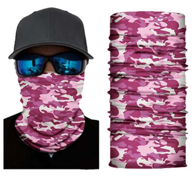Outdoor Seamless Scarf Cycling Bandana Camouflage Neck Gaiter Tube Headband Fishing Hiking Balaclava Women Headwear MaskW250512
