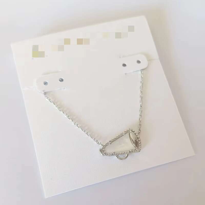 KS cheese necklace, women's jewelry, sier, rose gold, electroplated natural white shell necklace