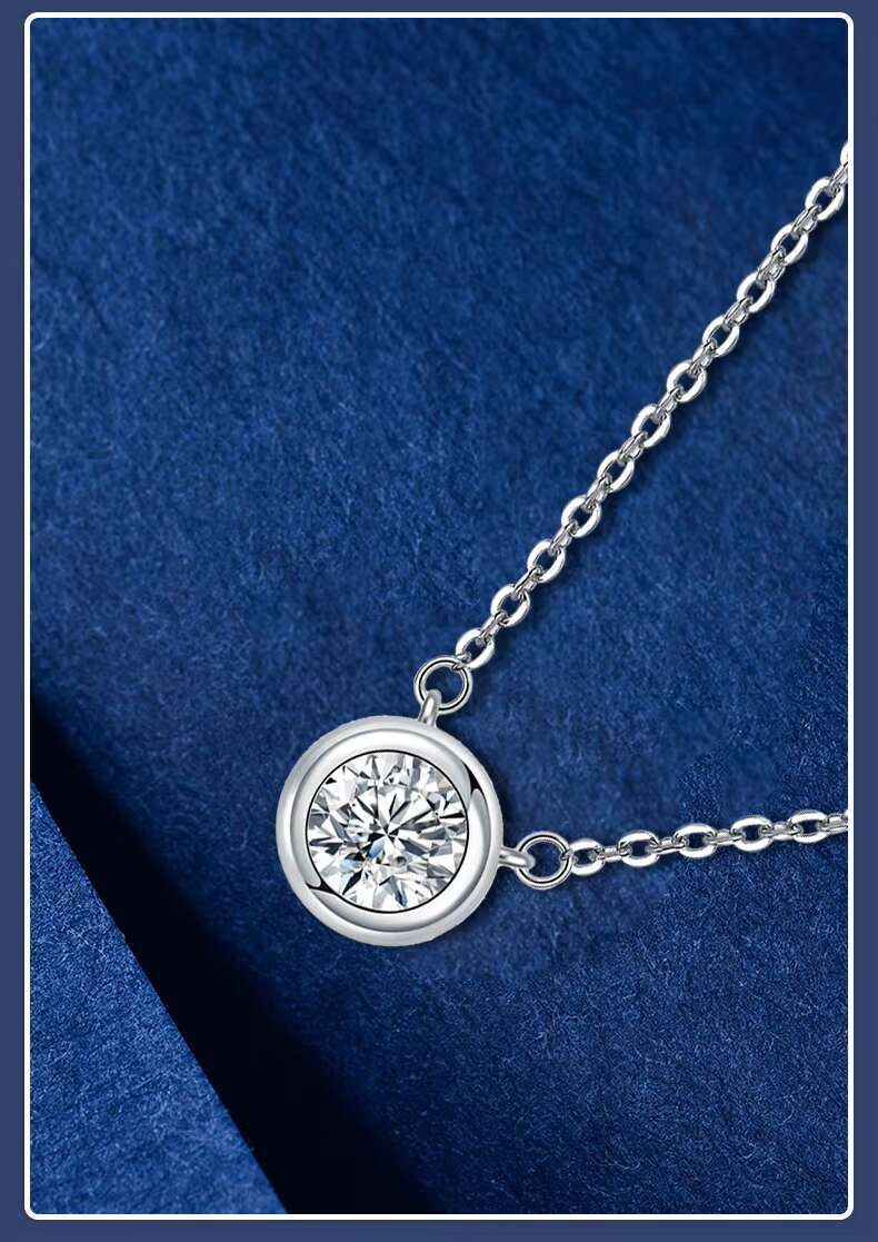 Bestselling women's fashion wedding sier boutique jewelry moissanite necklace