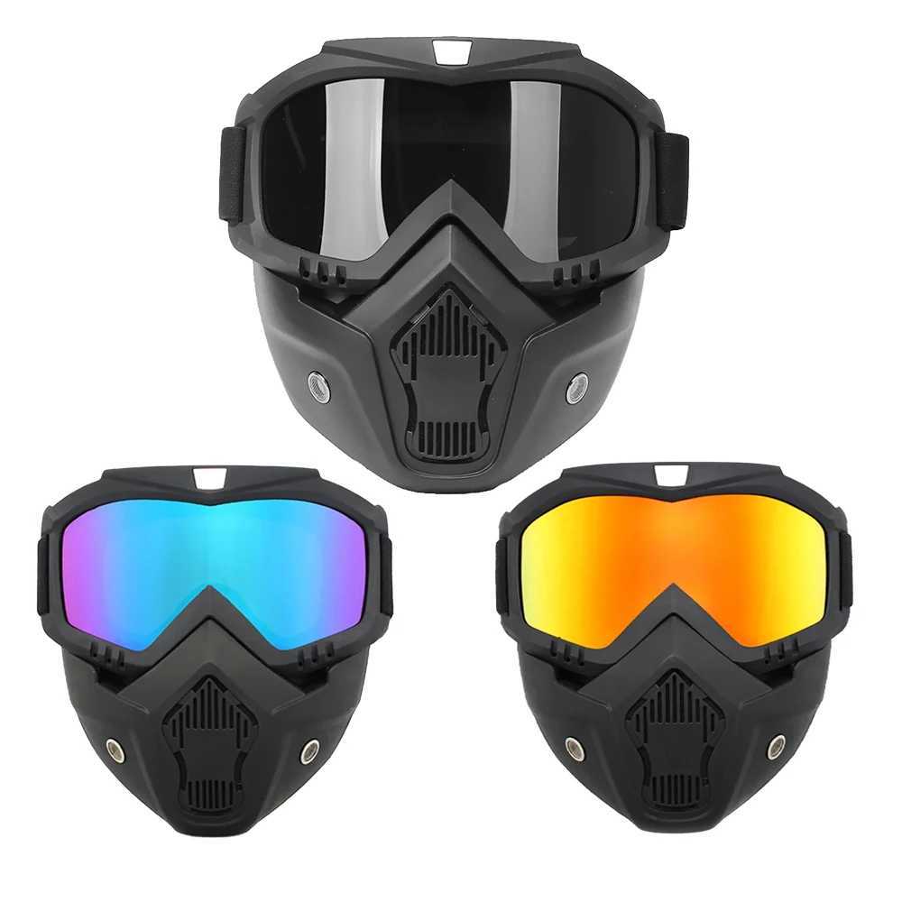 Motorcycle Riding Mask Windproof Outdoor Racing Skiing Off-Road Mask Bicycle Vehicle Sports Full Face Protection Tactical HelmetW250512