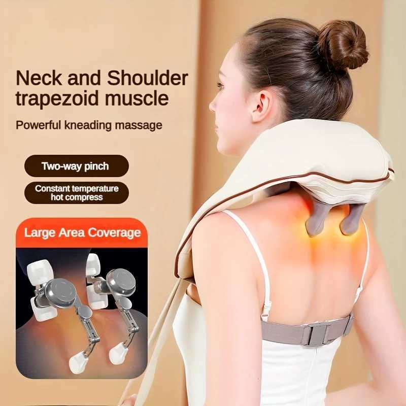Shoulder and Neck Massager Professional Edition - With realistic humanoid massage rechargeable to relax muscles home masseurW250512