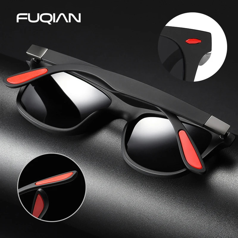 Polarized Sunglasses Men Women Classic Square Plastic Driving Sun Glasses Male Fashion Black Travelling Shades UV400 250512