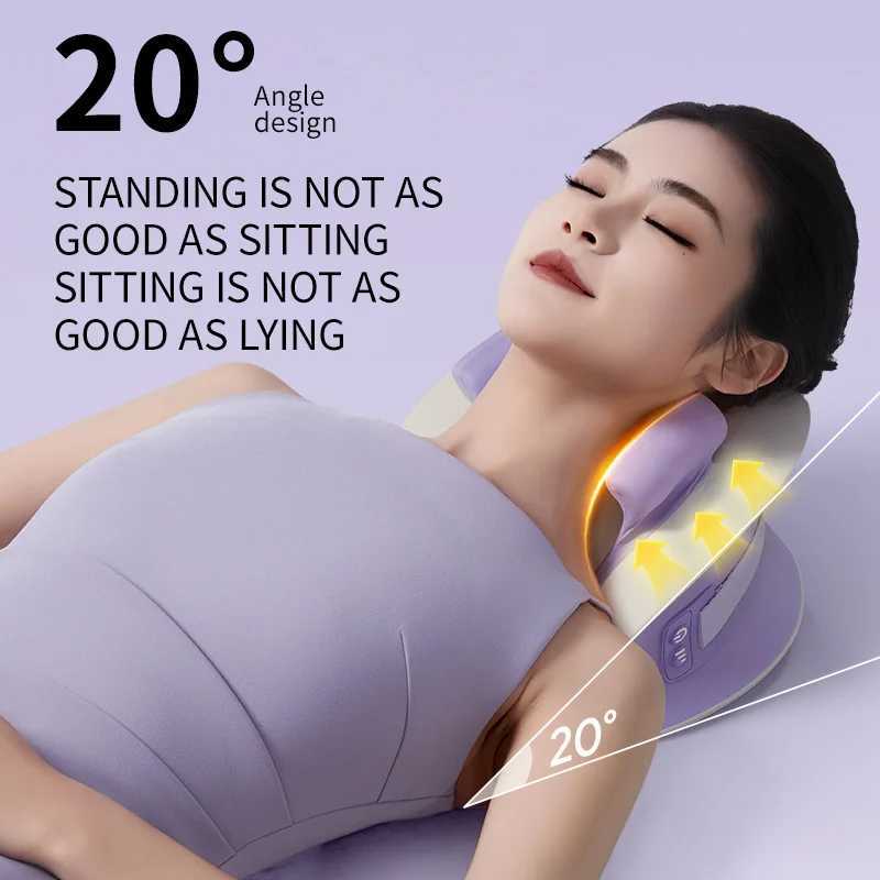 Trapezius Massage Pillow Wireless Electric Car Home Massager Heating Waist Neck Leg Cervical Shiatsu KneadingW250512