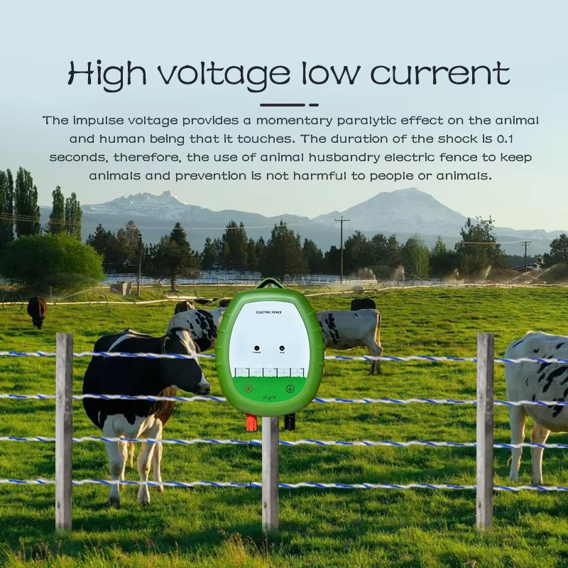 Professional Electronic Fence Pulse Generator Charger - Durable Electric Fencing System for Cattle Security