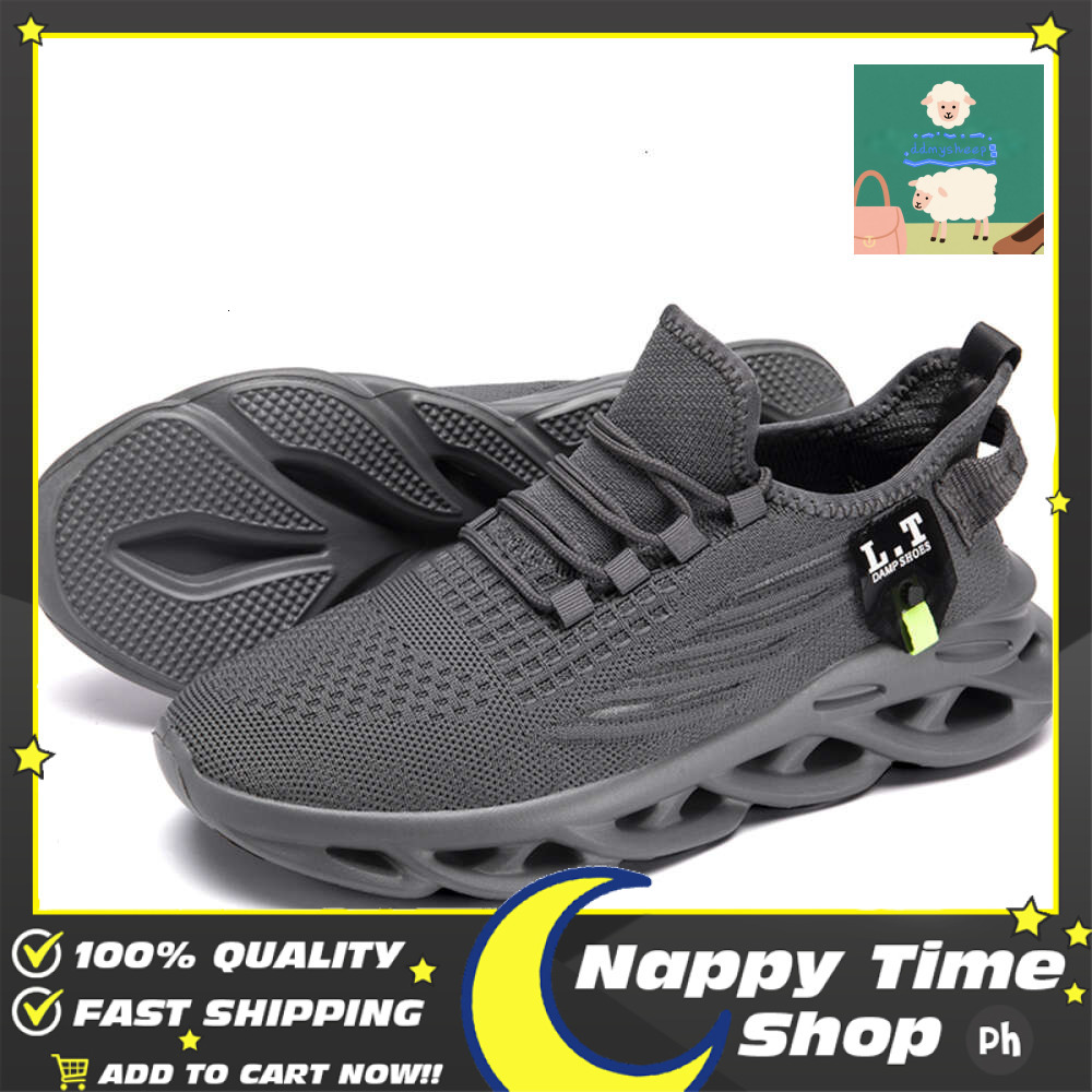 Ddmytiger White Running Black Jogging Casual Sneakers Outdoor Breathable Mesh Men Light Shock Absorption Sports Shoes Blue Outdoor Shoes