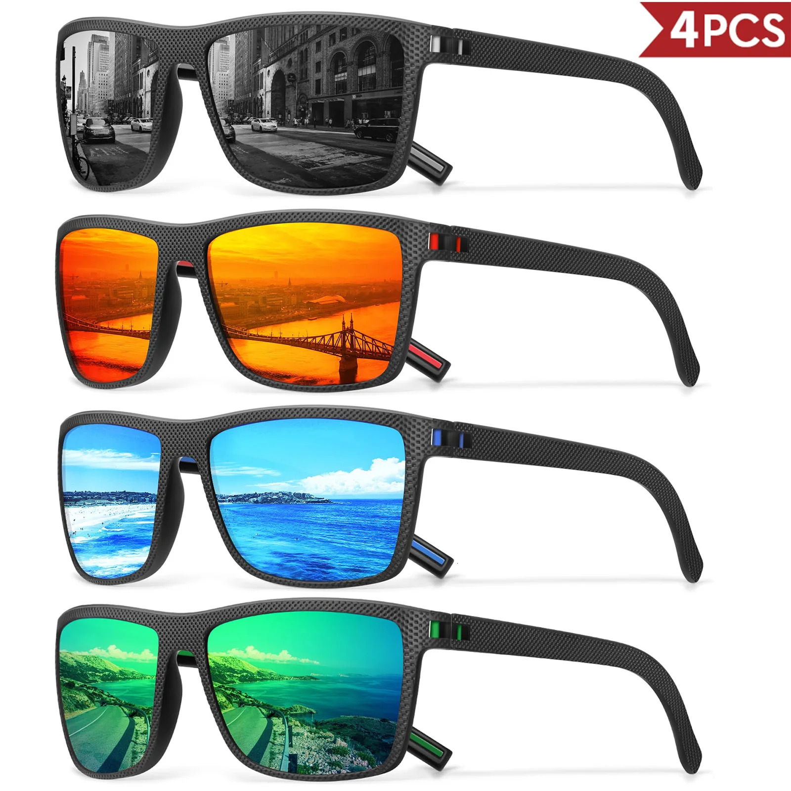 34 Pack ner Box Polarized Colorful Sunglasses for Men and Women Suitable Driving Fishing Outdoor Sports UV400 250512