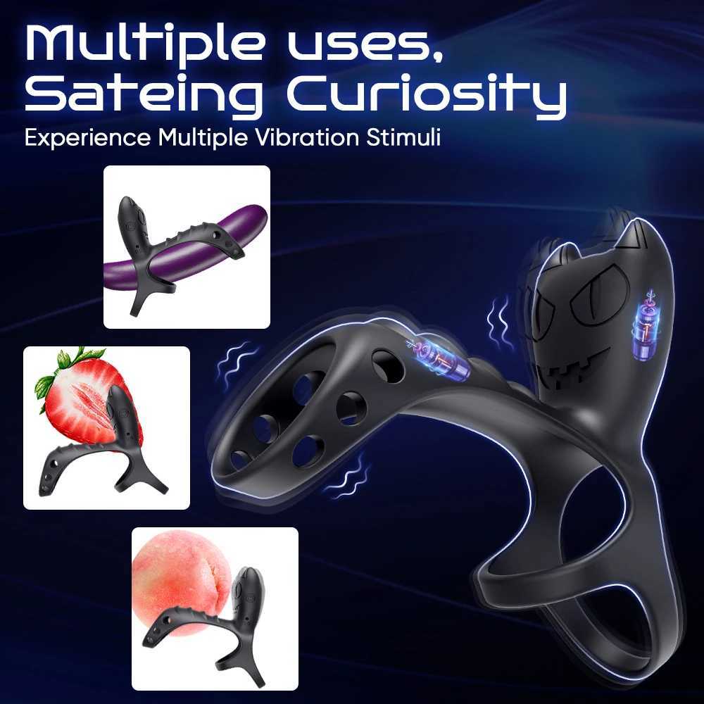 Vibrating Cockring Penis Ring for Men Delay Ejaculation Penisring Clitoral Stimulator Penetration Vibrator Adult Sex Toys W250512