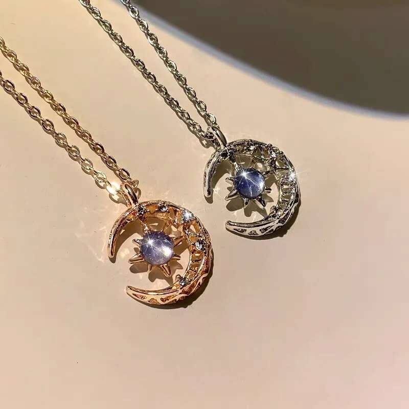 Star Moon Zinc Alloy Necklace for Women