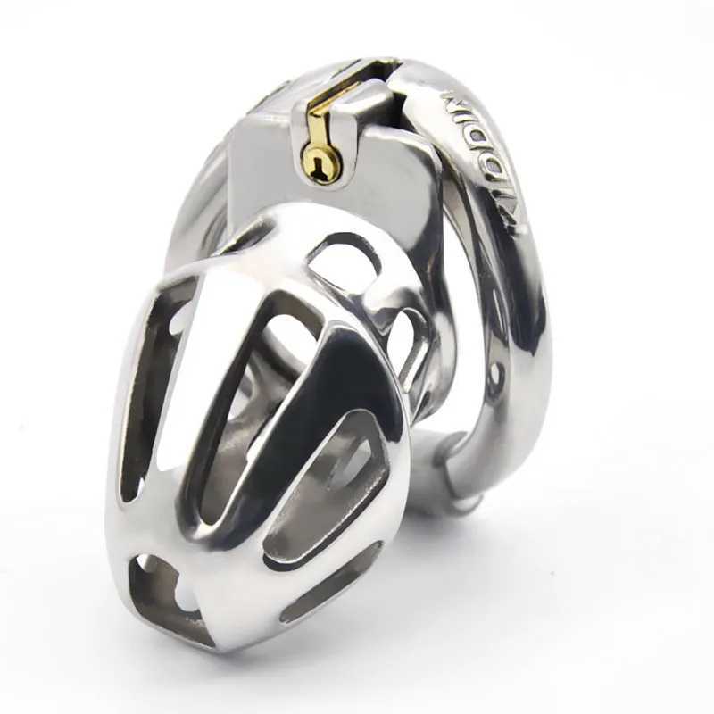 BLACKOUT 2020 New Metal Openable Ring Design Male Chastity Device Penis Ring Vent Hole Cock Cage Sex Toys W250512