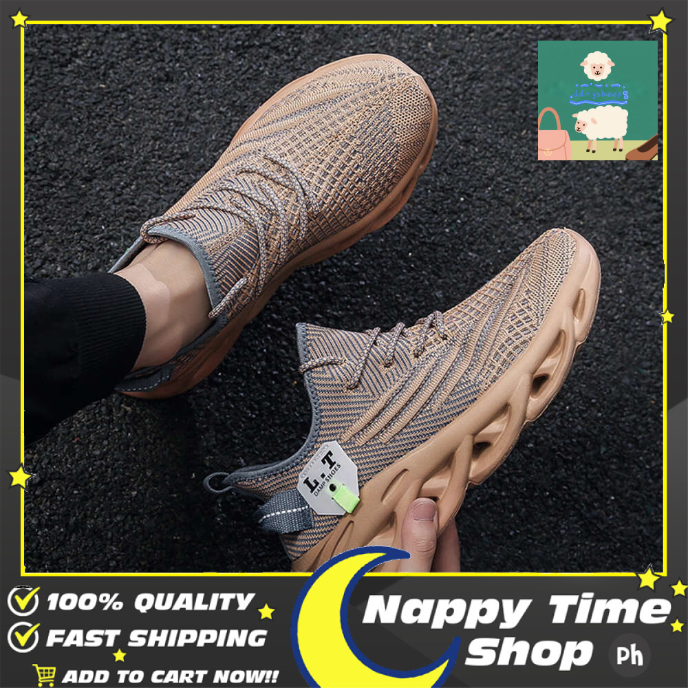 Ddmytiger Running Jogging Black Casual Sneakers White Outdoor Breathable Mesh Men Light Shock Absorption Sports Shoes Outdoor Shoes