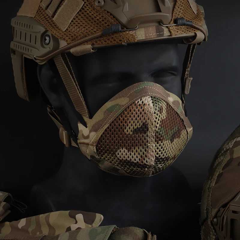 MSK Sports Breathable Mask Lightweight Soft Hunting Face Mask for CS GameW250512