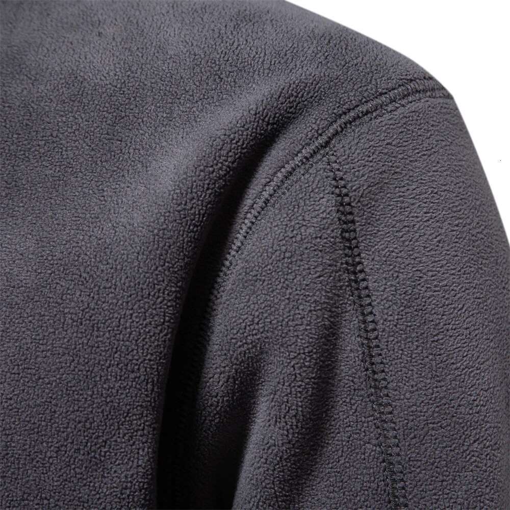 AIOPESON Brand Quality Thicken Warm Fleece For Men Zipper Neck Pullover Men's Sweatshirt Soft Shell Mens Jacket-250512