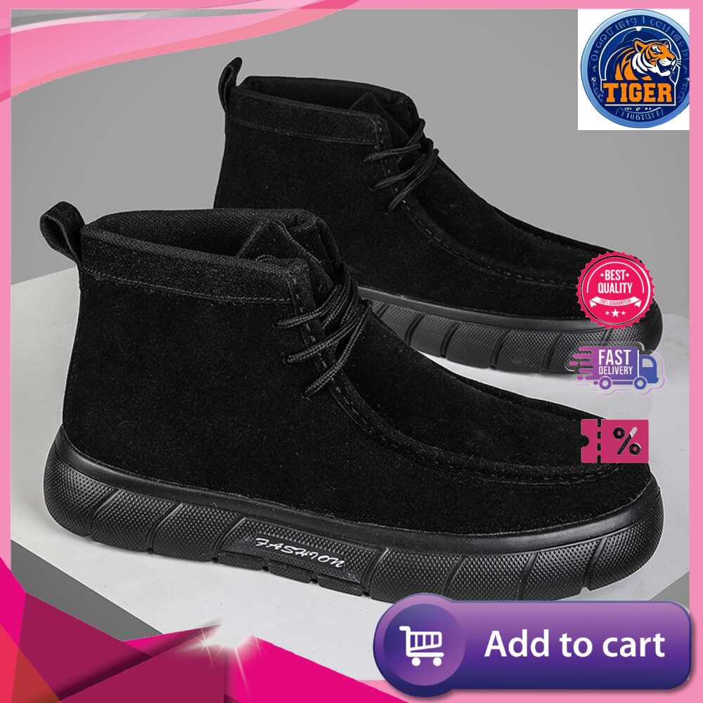 Ddmytiger S Corduroy Men Mid Calf Boots Lightweight Casual Fashionable Choice For Spring And Autumn Seasons Shoes Outdoor Shoes