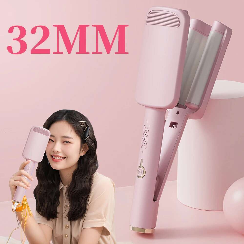 Electric Curling Iron 32Mm Women's Styling Tool Hair Curler Fast Heating Titanium Barrel For Curly Waves Home Appliance