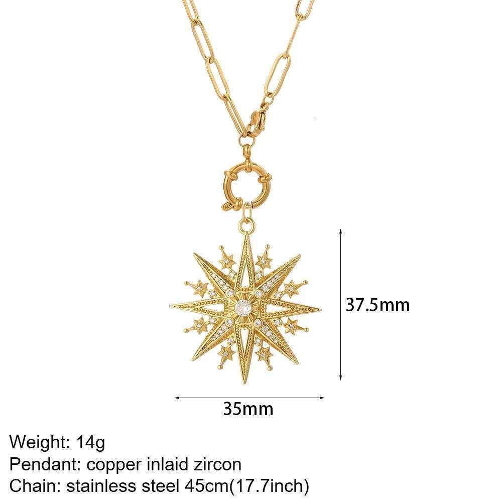 Magic Fish Stainless Steel Gold Necklace
