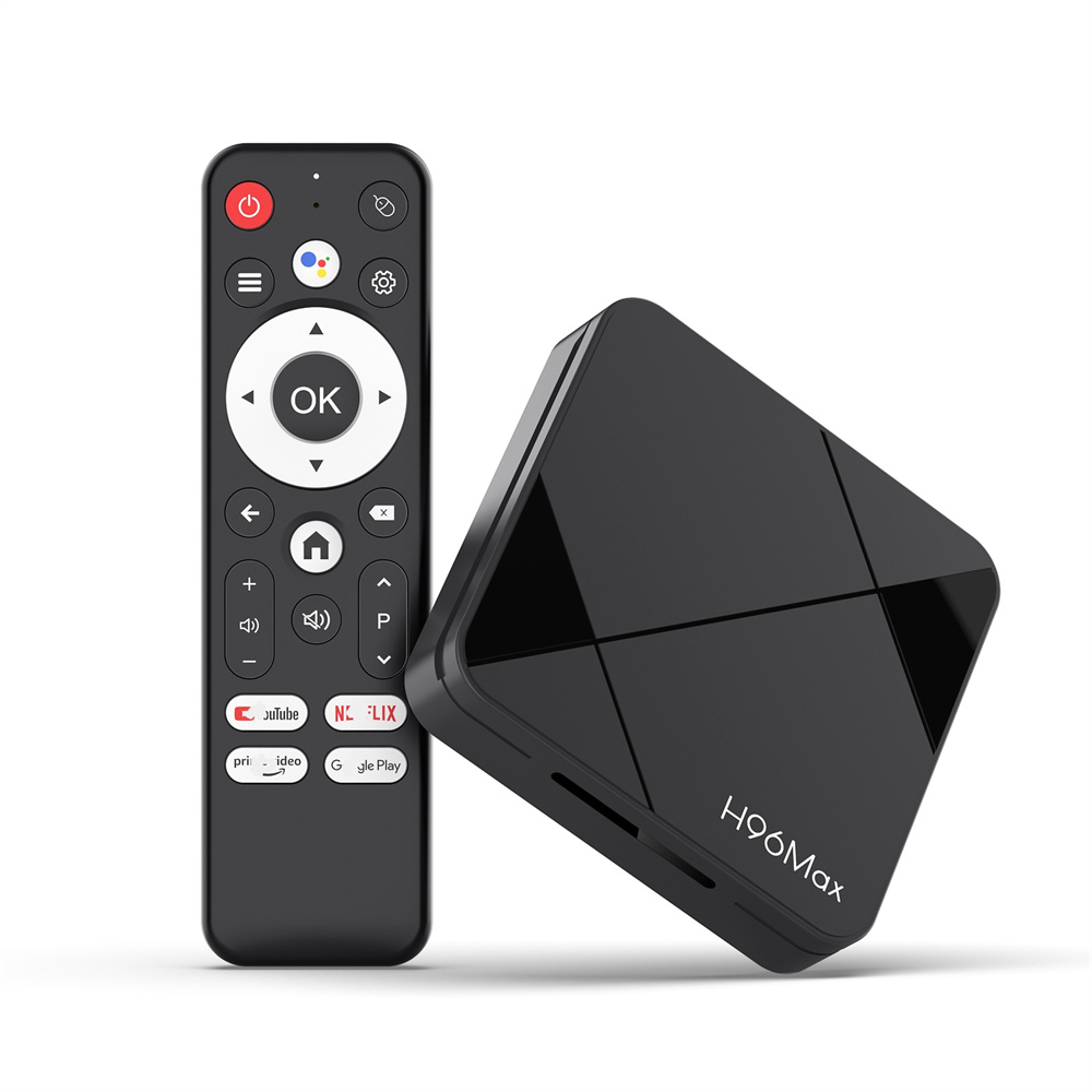 New H96 Max Smart TV Box Android 14 RK3518 4K HD Support 2.4G/5G Bt 5.4 Support Voice Android TV Box