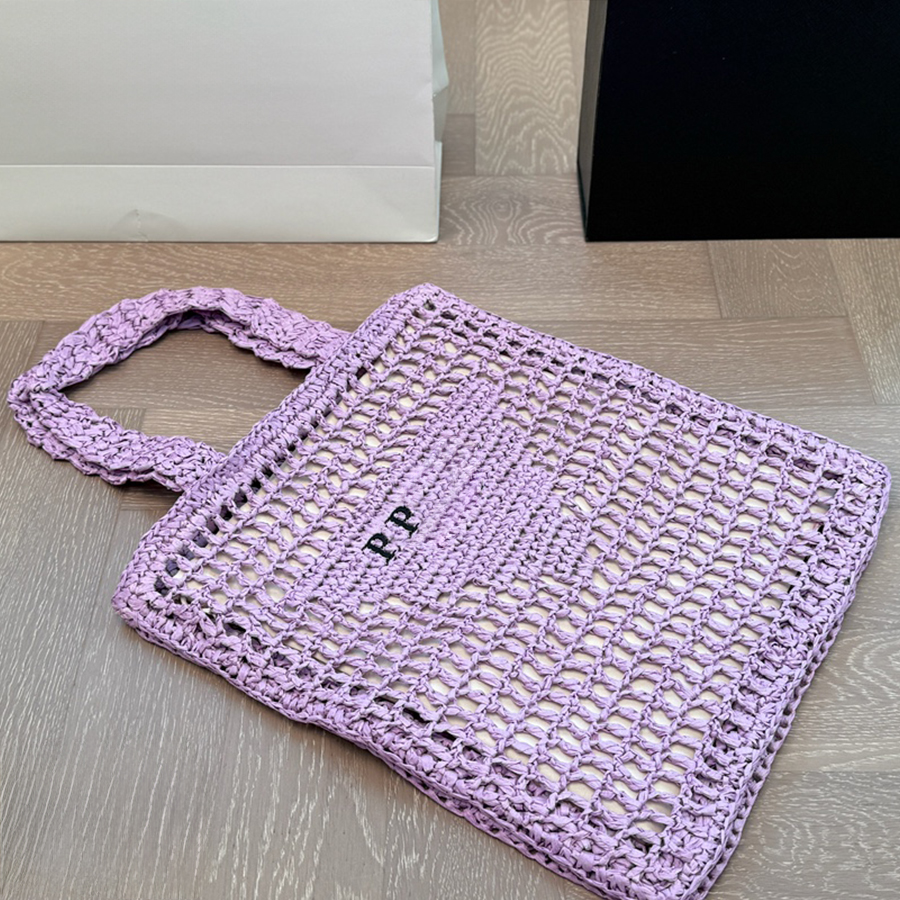 Straw Bags Raffia Handbag Classic Bags Women Letter Shoulder Bag Women Bag Men Letter Bag Fashion Casual Crossbody Bag Beach Crossbody Bag