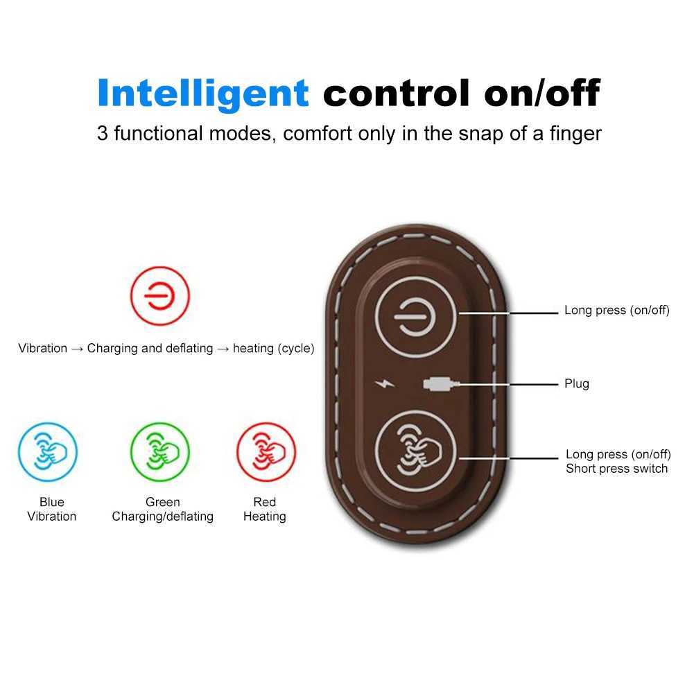 Hot Compress Cervical Pillow Slow Rebound Spine Support Massager Breathable Memory Foam Pillow for Neck Traction Relax Sleep AidW250512