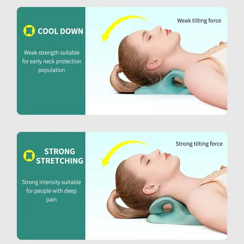 C-Type Neck Stretcher Cervical Massage Pillow Neck And Shoulder Relaxer Cervical Traction Device Pillow For Muscle Relax And TmjW250512