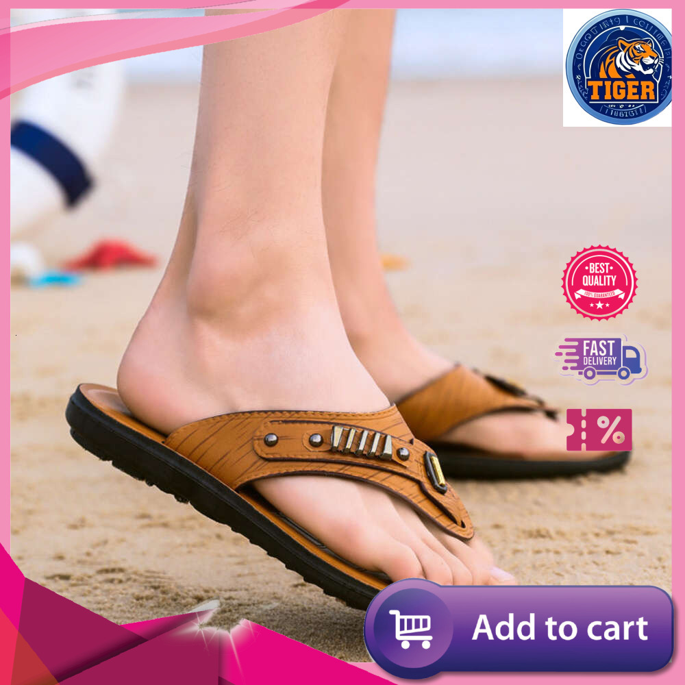 Ddmytiger Fashionable Men S With Flops Flat Bottomed Shoes Lightweight And Soft Soled Flip For Beach Sports Outdoor Shoes
