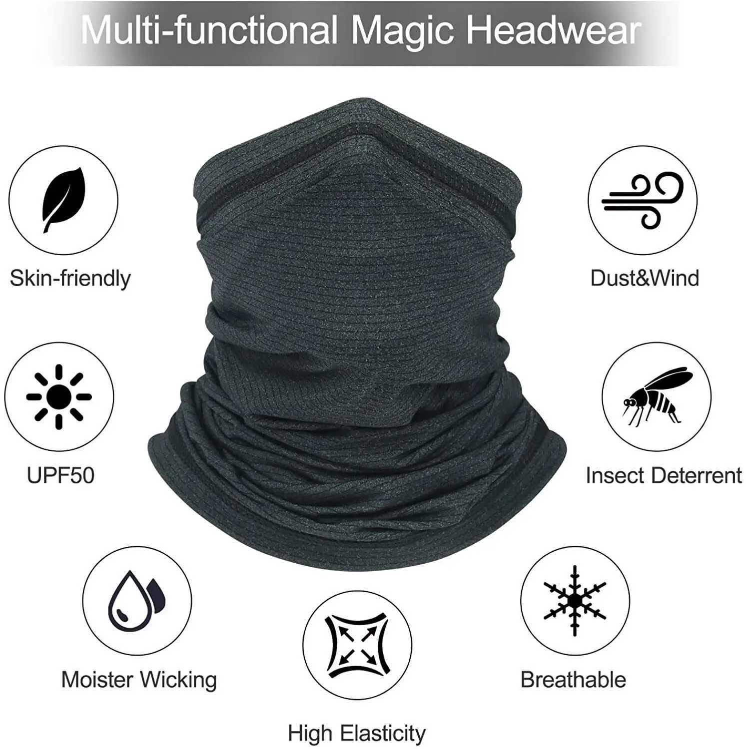 Cooling Neck Gaiter Bandana Face Mask for Men Women Summer UV Protection Cycling Fishing Scarf CoverW250512