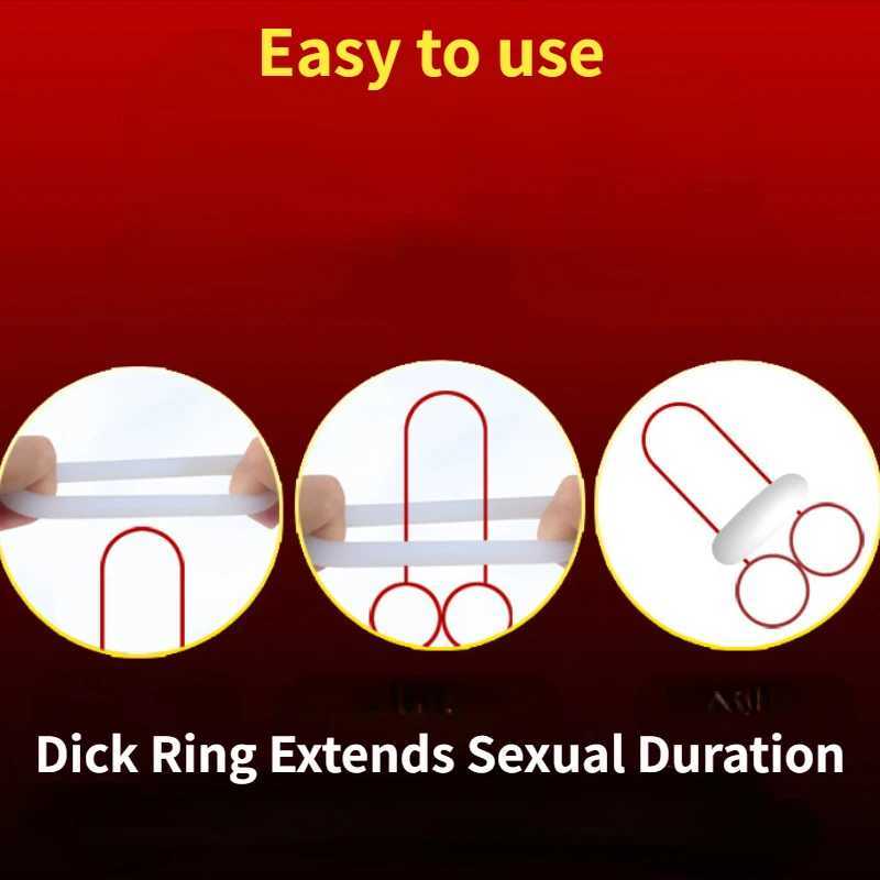 3pcs/set Cock Ring Penis Foreskin Fix Rings Delay Ejaculation Sex Toys for Men Cockring Sex Products Adult Games Ball Stretcher W250512