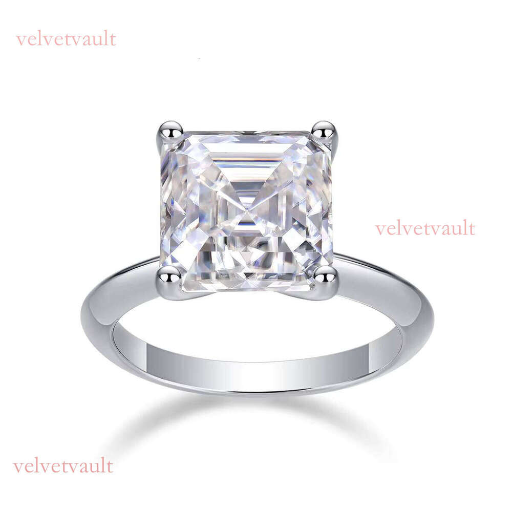 Classic sandstone cut cathedral card ring, made of pure silver, suitable for women (sizes 5-9 in the United States)