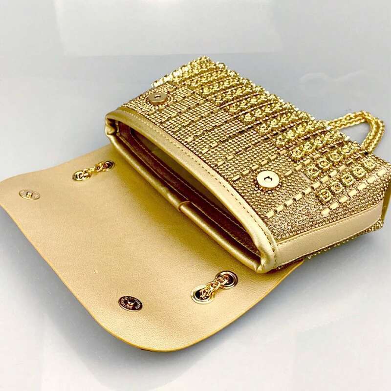 JIOMAY Gold Dia Shoulder Designer Wallets For Women Portable Party Messenger Bag Glamorous Fashion Accessory