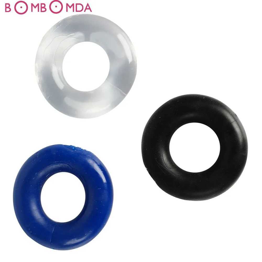 3pcs Stretchy Stay Hard Beaded Cockring Penis Enhancer Ring Delay Ejaculation Penis Trainer For Men Sex Toys Male Adult Products W250512