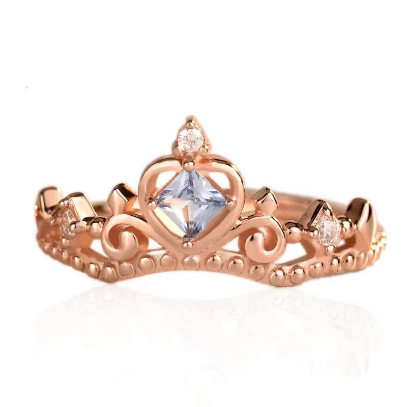 Wholesale S925 Sterling Silver Ring Female Ins Personality Zircon Index Finger Ring Fashion Retro Crown Ring Gift
