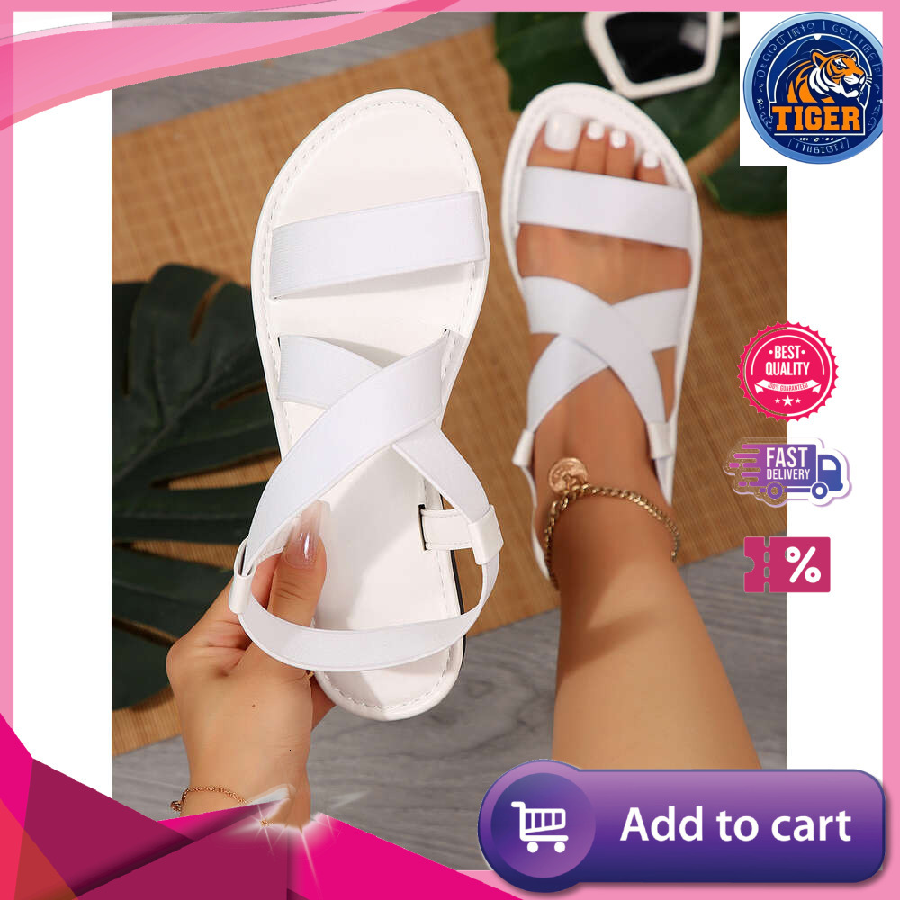 Ddmytiger Summer Temu Large New Women S Fashion Simple Instagram Beach Flat Sandals Outdoor Shoes