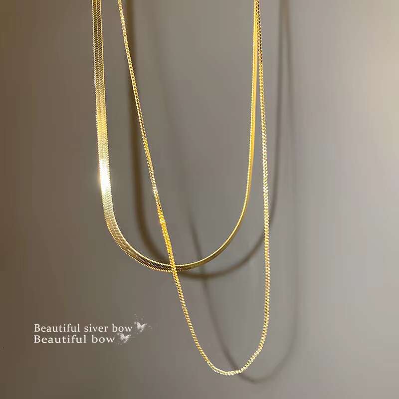 2025 New Fashion Brass Elegant Multi Style Women's Gold Necklace