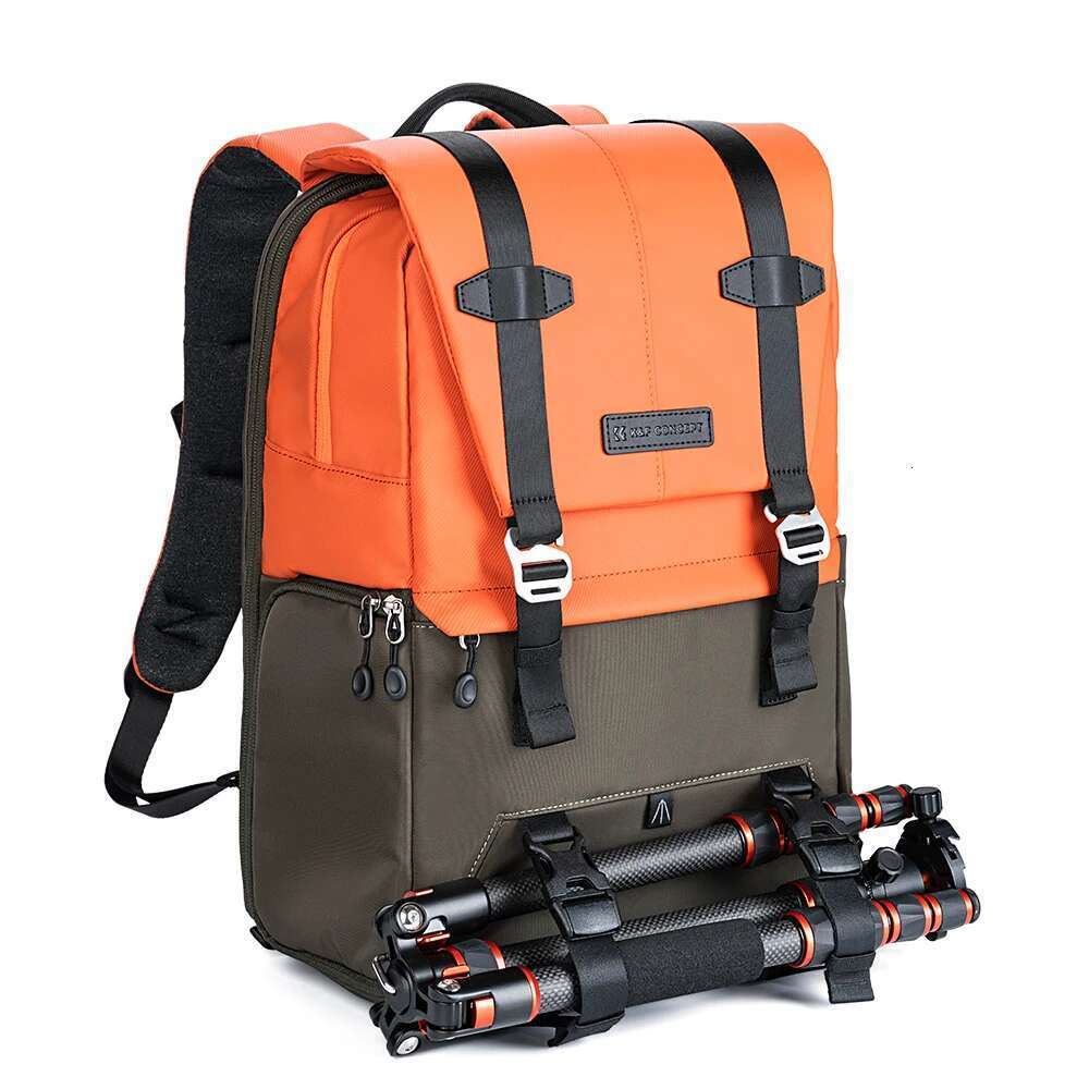 K&F Concept Backpack Travel Photography Bags Large Capacity Camera Case With Tripod Side Rain Cover For 15.6 Inch Laptop