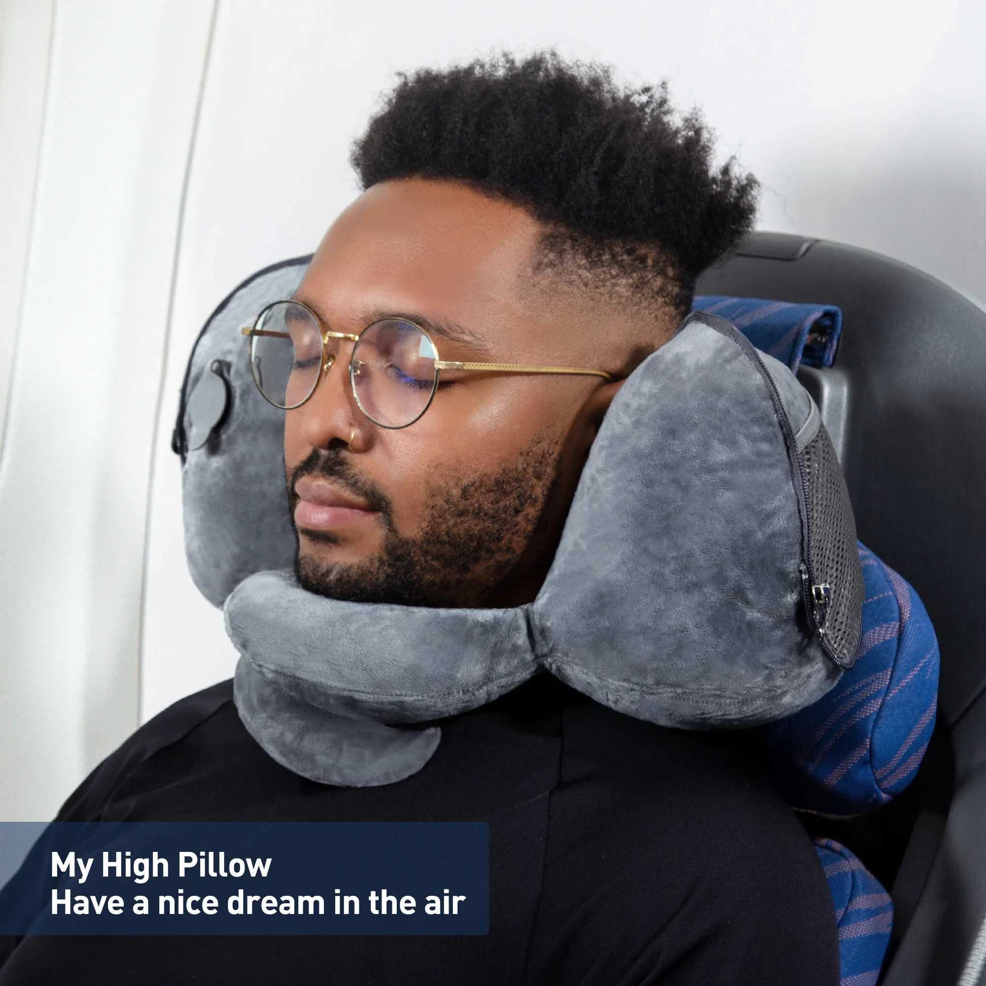 Travel Pillow Inflatable Pillows Air Soft Cushion Trip Portable Innovative Products Body Back Support Foldable Blow Neck PillowW250512