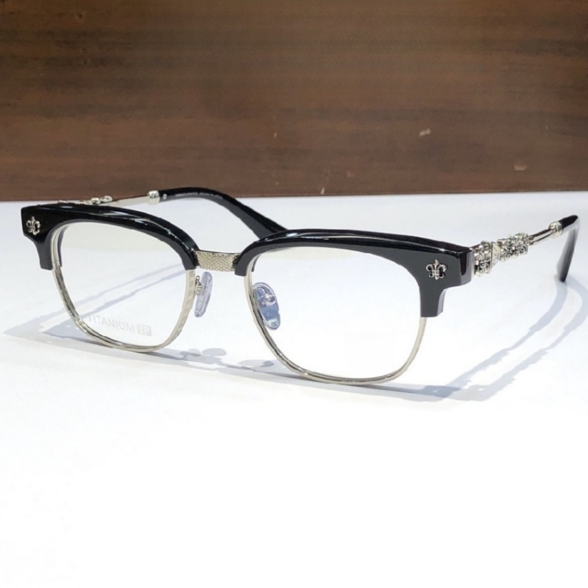 High Quality Men optical glasses Classic Luxury Designer Women eyeglass Titanium Punk Business Design Prescription Spectacle Frames with box 8224 SIZE
