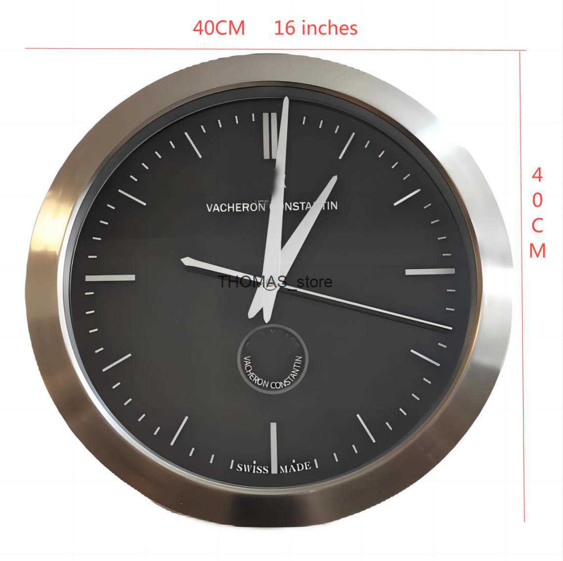 Cheap Clocks Modern Design Quartz Large Wall Watch Stainless Steel With Date Luminous Silent Sweeping Movement W250715