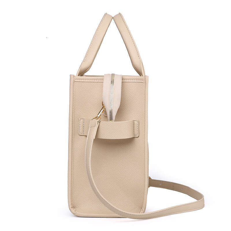 Women's New Solid Color PU Letter Tote Bag Simple and Casual Large Capacity Handbag designer bag