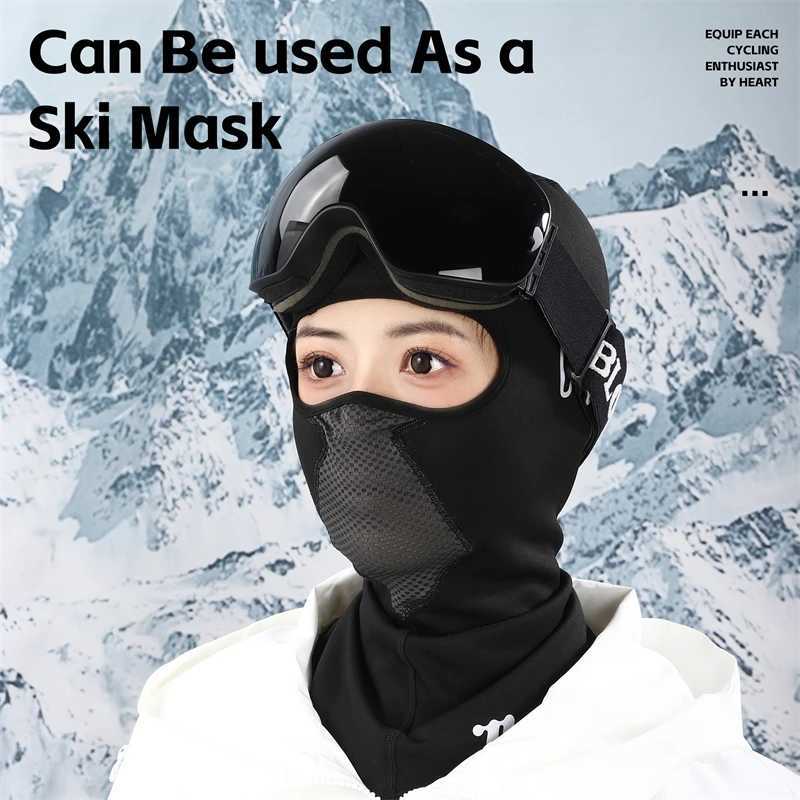 WEST BIKING Winter Balaclava Men Women Warm Fleece Bicycle Motorcycle Face Mask Cycling Skiing Helmet Liner Windproof Bike CapsW250512