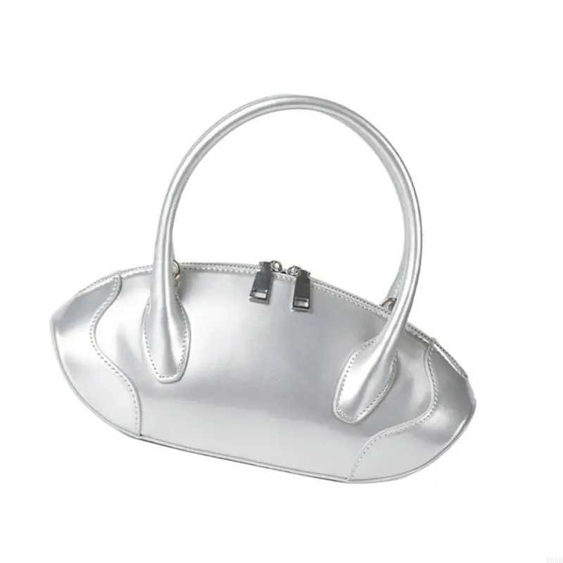 E8FB Sophisticated Womens Glossy Bag PU Leather Crossbody Purse With Adjustable Strap Handbag Shoulder Bags For Everyday UseW250512
