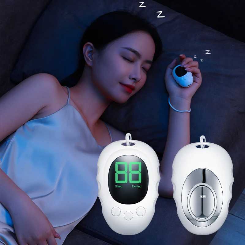 Microcurrent Sleep Aid Device Relieve Insomnia Instrument Help Sleep Night Anxiety Pres Relief Palm Pulse MassagerW250512