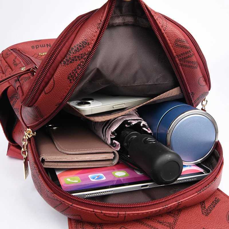 Designer Women Backpack High Quality Soft Leather Shoulder Bag Fashion School Bags Multifunction Rucksack Top-handle Bag Z250512