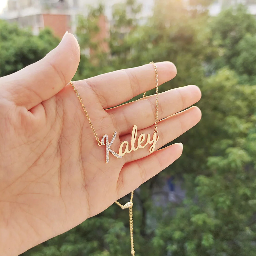 DODOAI Personalized Custom Letter Necklace/Customized Name Necklace Stainless Steel Pendant for Women CustomJewelry Gift Fashion 250512