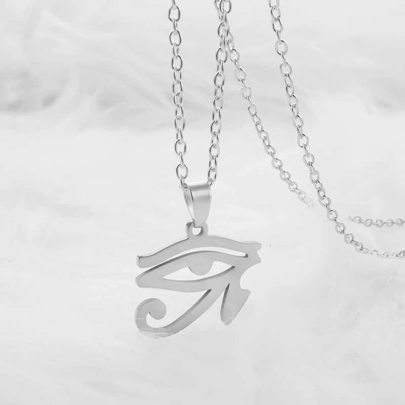 Stainless Steel Eye Mountain Necklace
