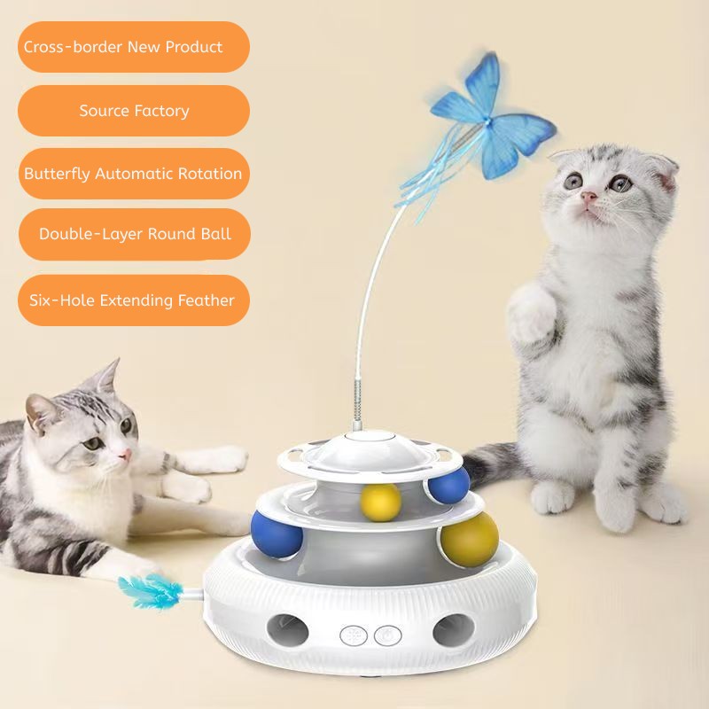 Electric Cat Toy Spinner - Interactive Pet Playtime Fun